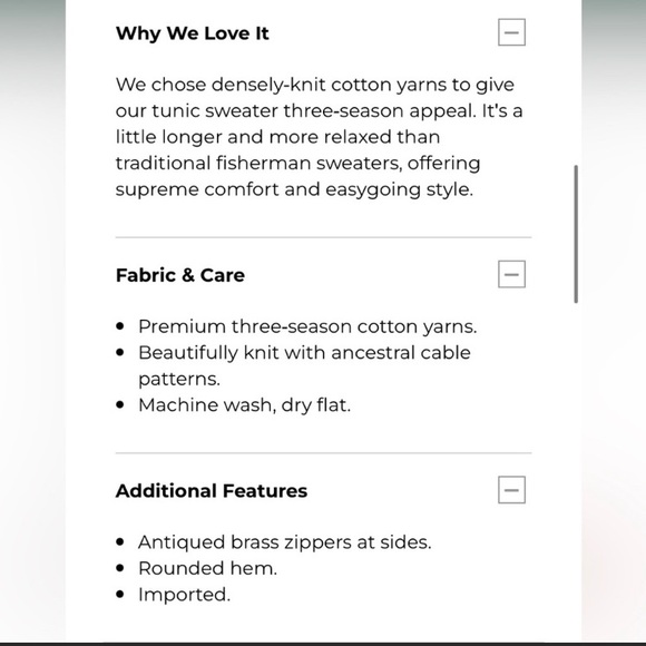 Tunic cable knit fisherman sweater - Picture 9 of 9